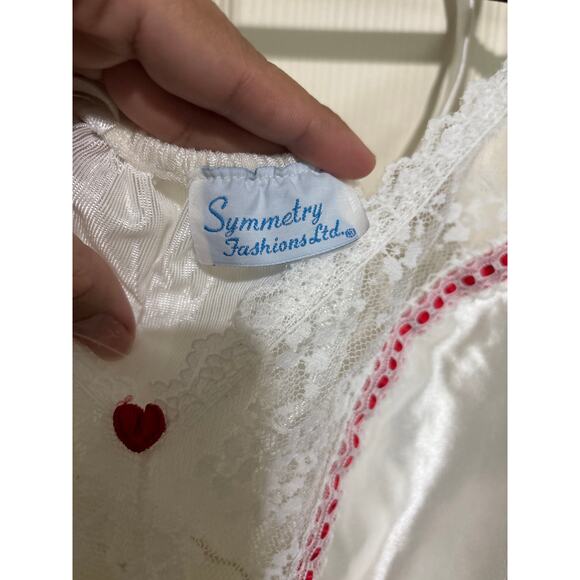 Vintage Lingerie One Piece Heart Lace Bodysuit Symmetry Fashions - Picture 3 of 3